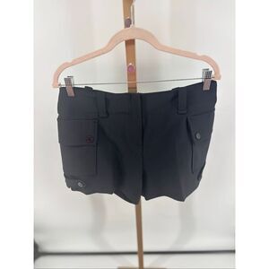 SANDRO Croft Black Tailored Cargo Shorts Size 40 US 6 Parisian Chic